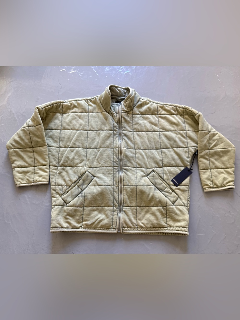 FOREVER 21 Casual Jacket Quilted Sage Green Size Medium NWT